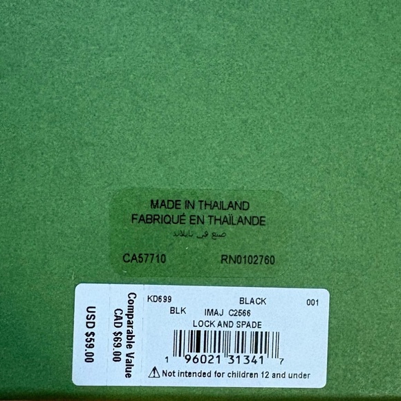 Kate Spade Lock And Spade Enamel Stud earrings - Picture 6 of 10